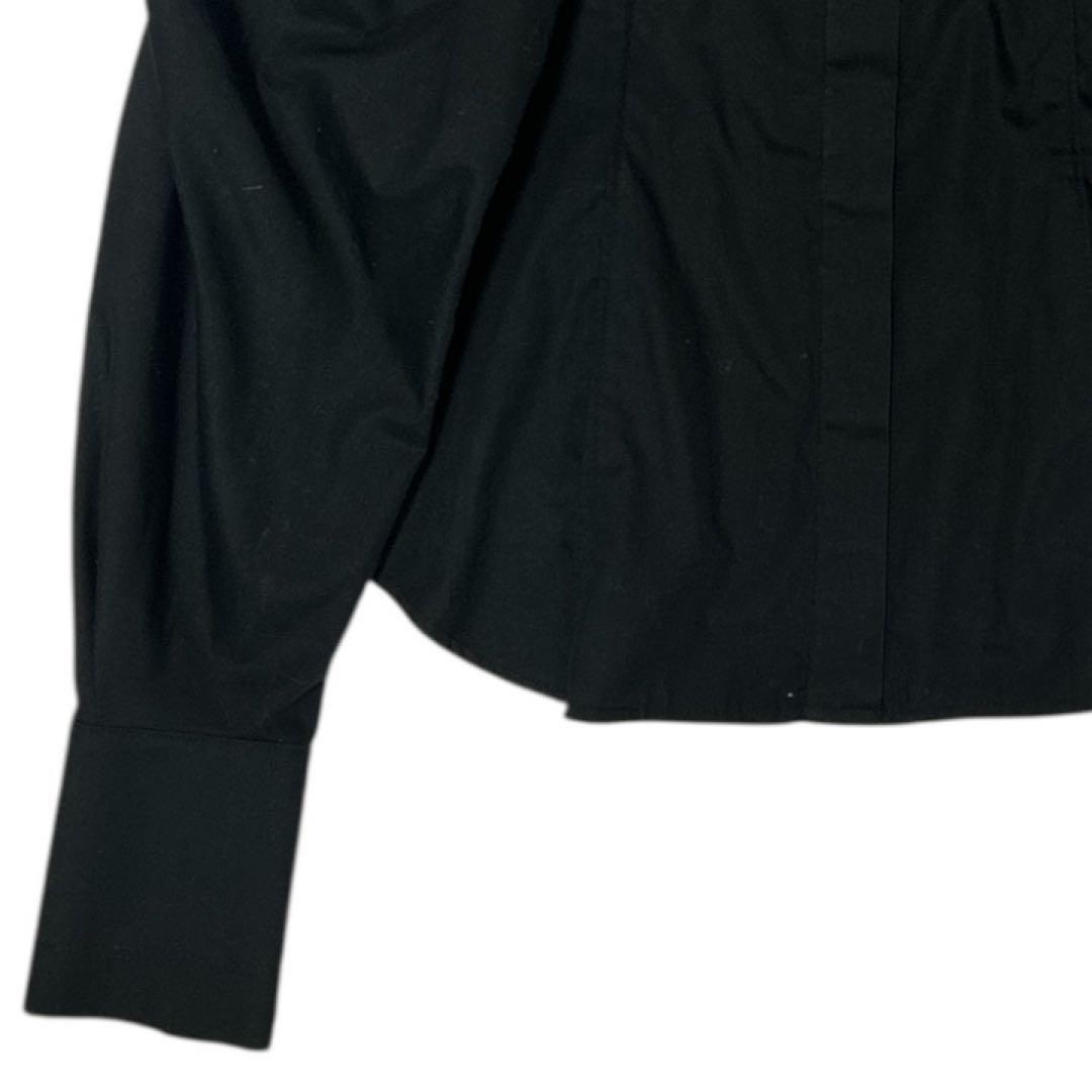 【美品】INella イネラ フォルムギャザースリーブ ブラウス ブラック F