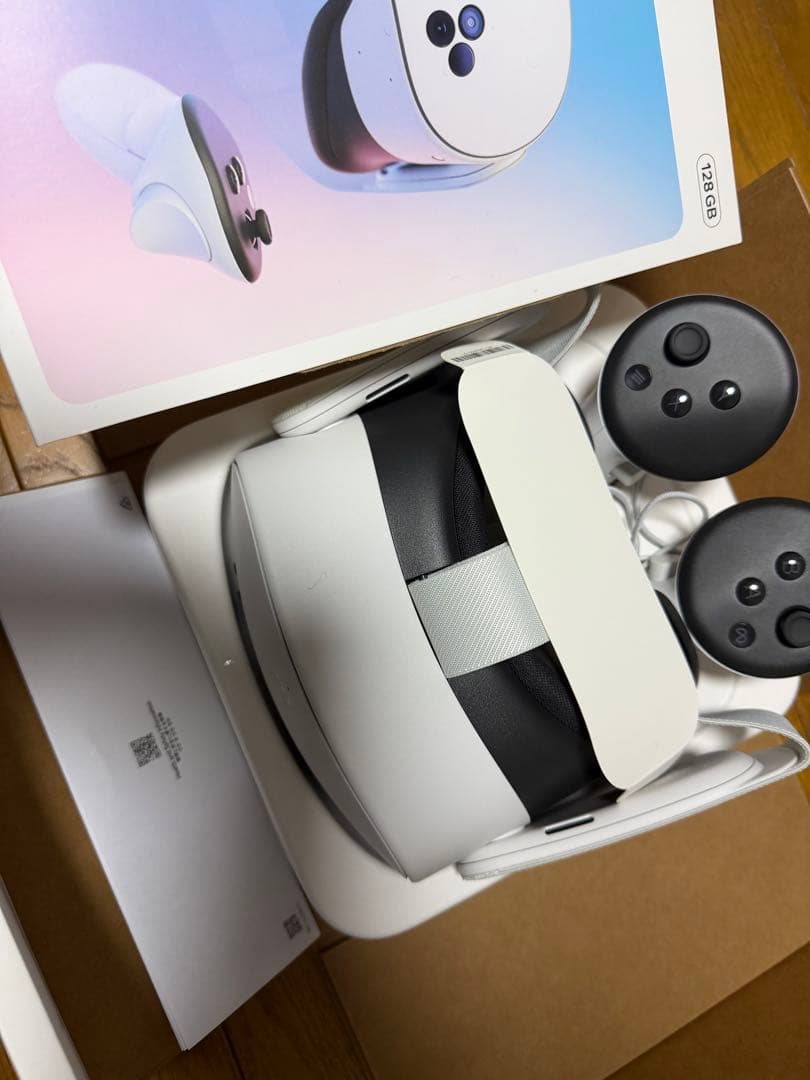  Quest 3S 128GB VRヘッドセット　ヘッドストラップ付き