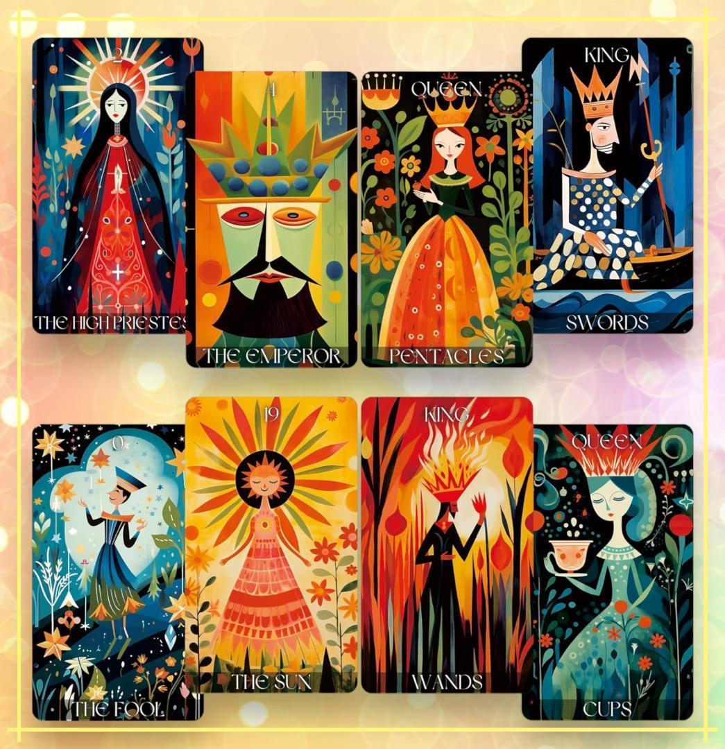 海外希少デッキ✨まるで大人向けのモダンなおとぎ話✨不思議の国を描いたタロット