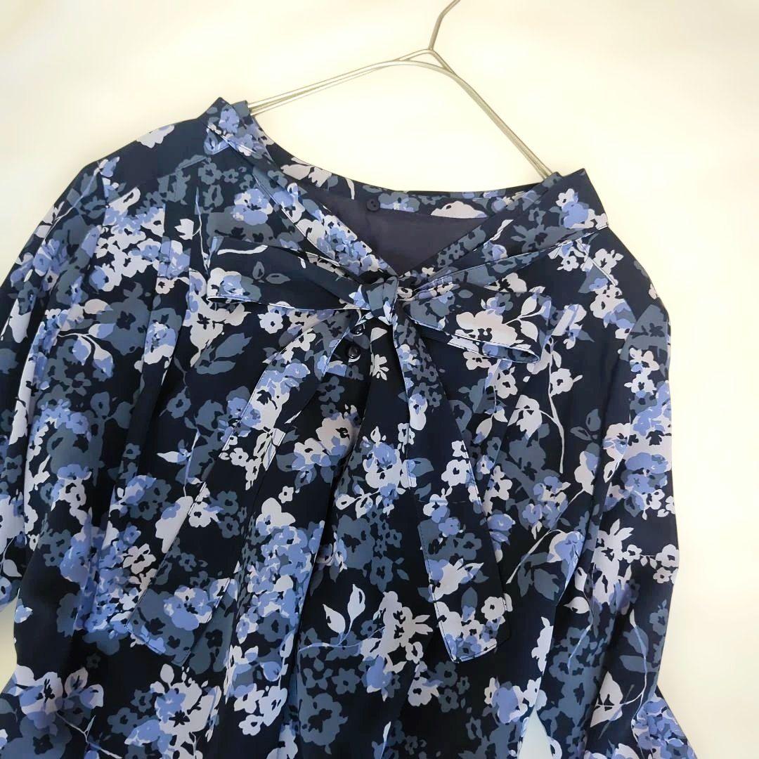 極美品✨15号 ニューヨーカー 花柄 ワンピース ゆったり 大きい 3L