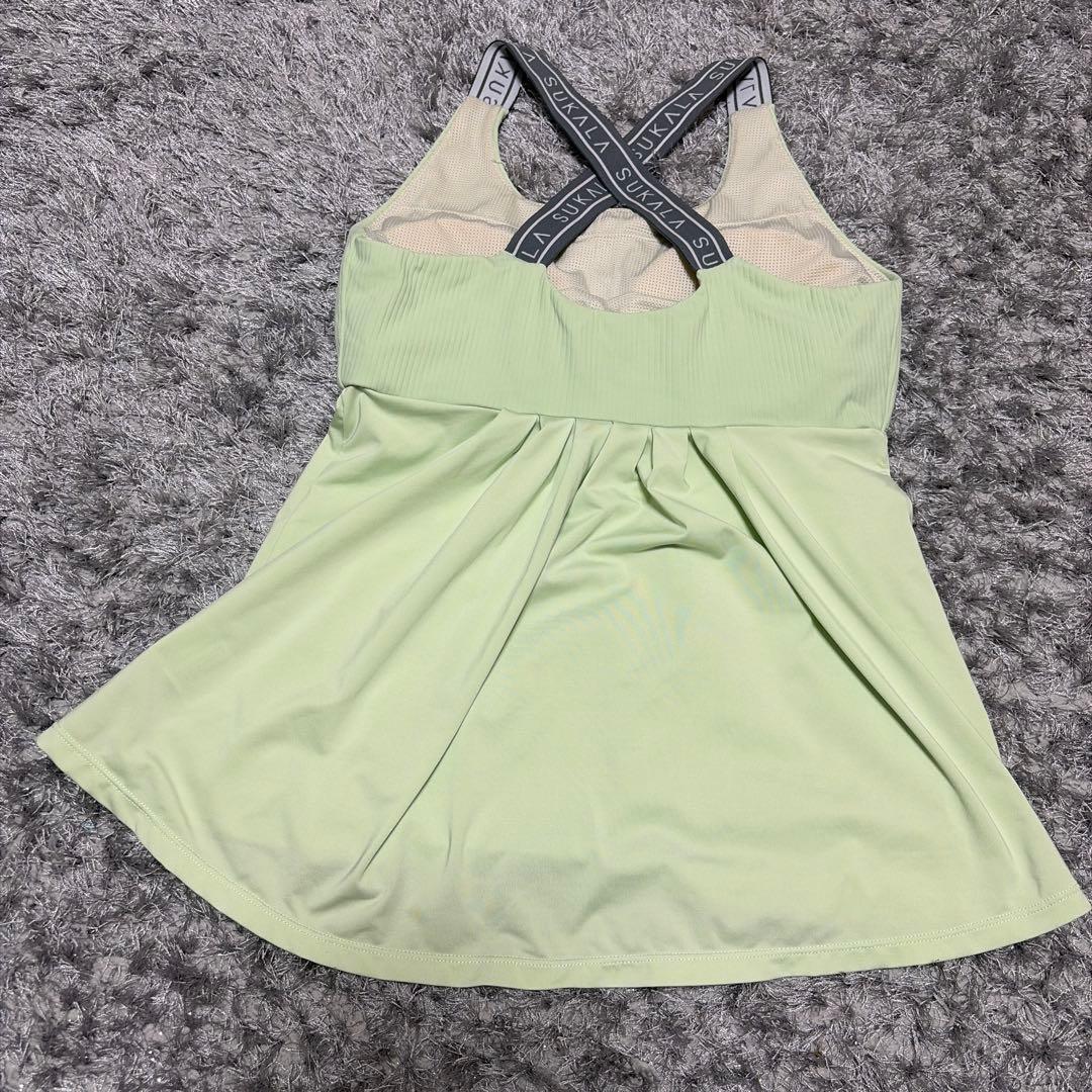 ベーシックバックフレアタンクトップ　S