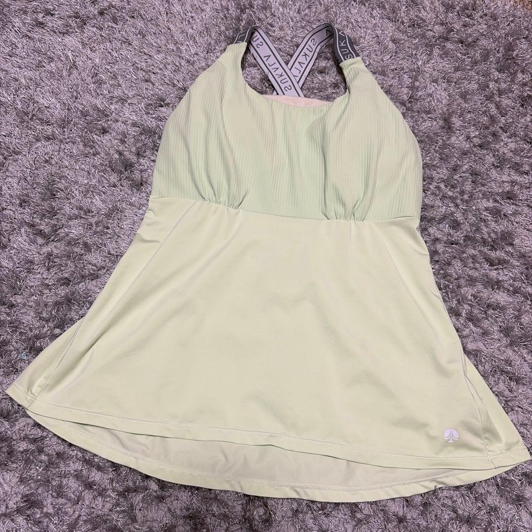 ベーシックバックフレアタンクトップ　S