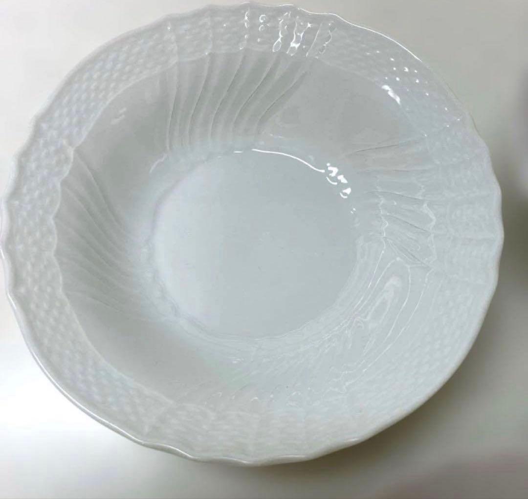 【美品】リチャードジノリ　ベッキオホワイト　フルーツソーサー　15cm×5枚