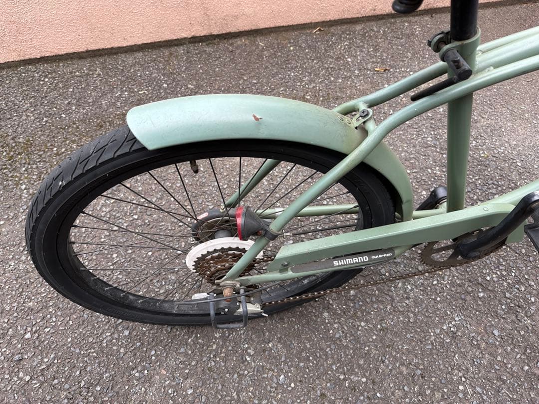 オリーブグリーン KBビーチクルーザー 自転車