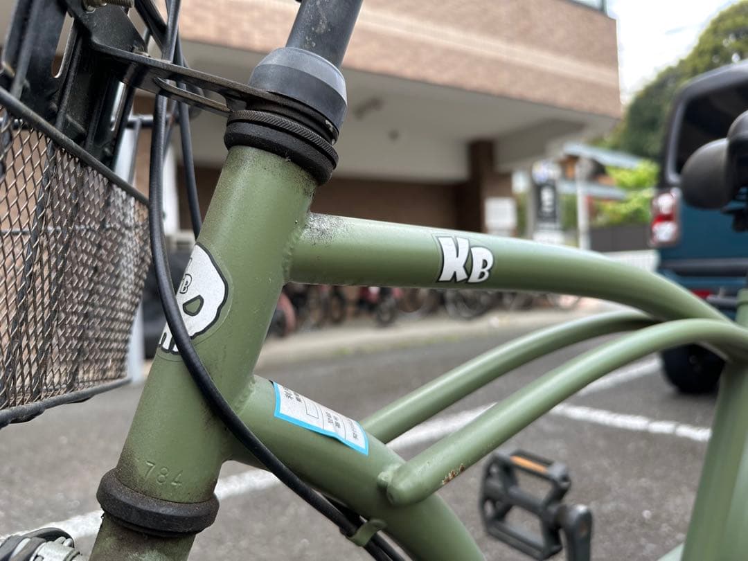 オリーブグリーン KBビーチクルーザー 自転車