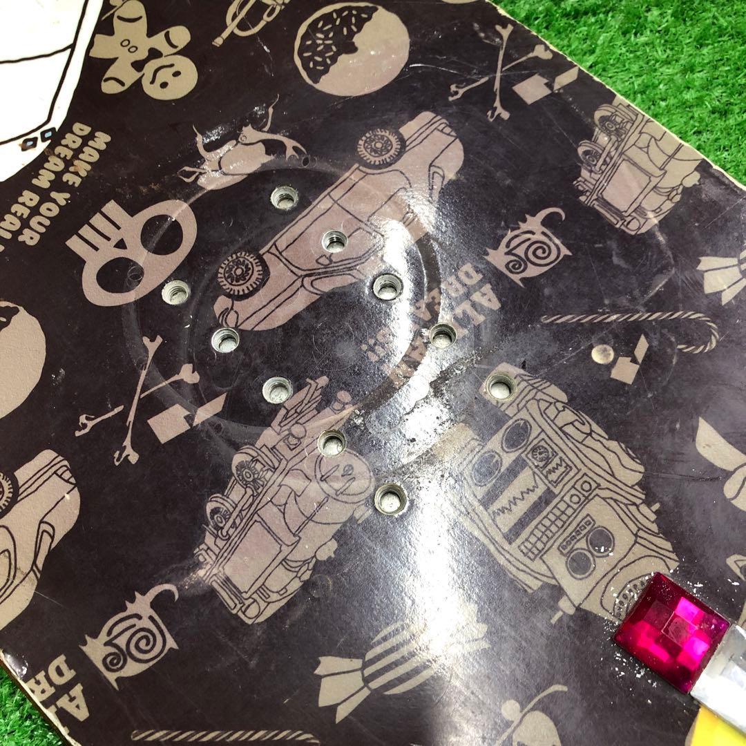 宝-625 子供用スノーボードセット 105cm ビンディング新品 wax塗布有