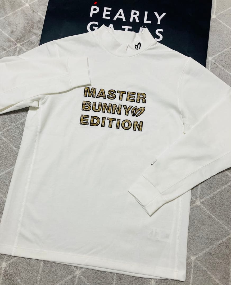 新品 パーリーゲイツ マスターバニー トリコットカットソー(5)サイズL/白