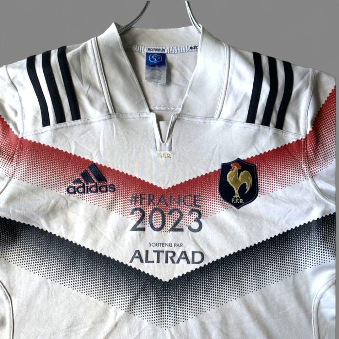 希少 アディダス 2023年 ラグビー フランス代表 ジャージ ゲームシャツ