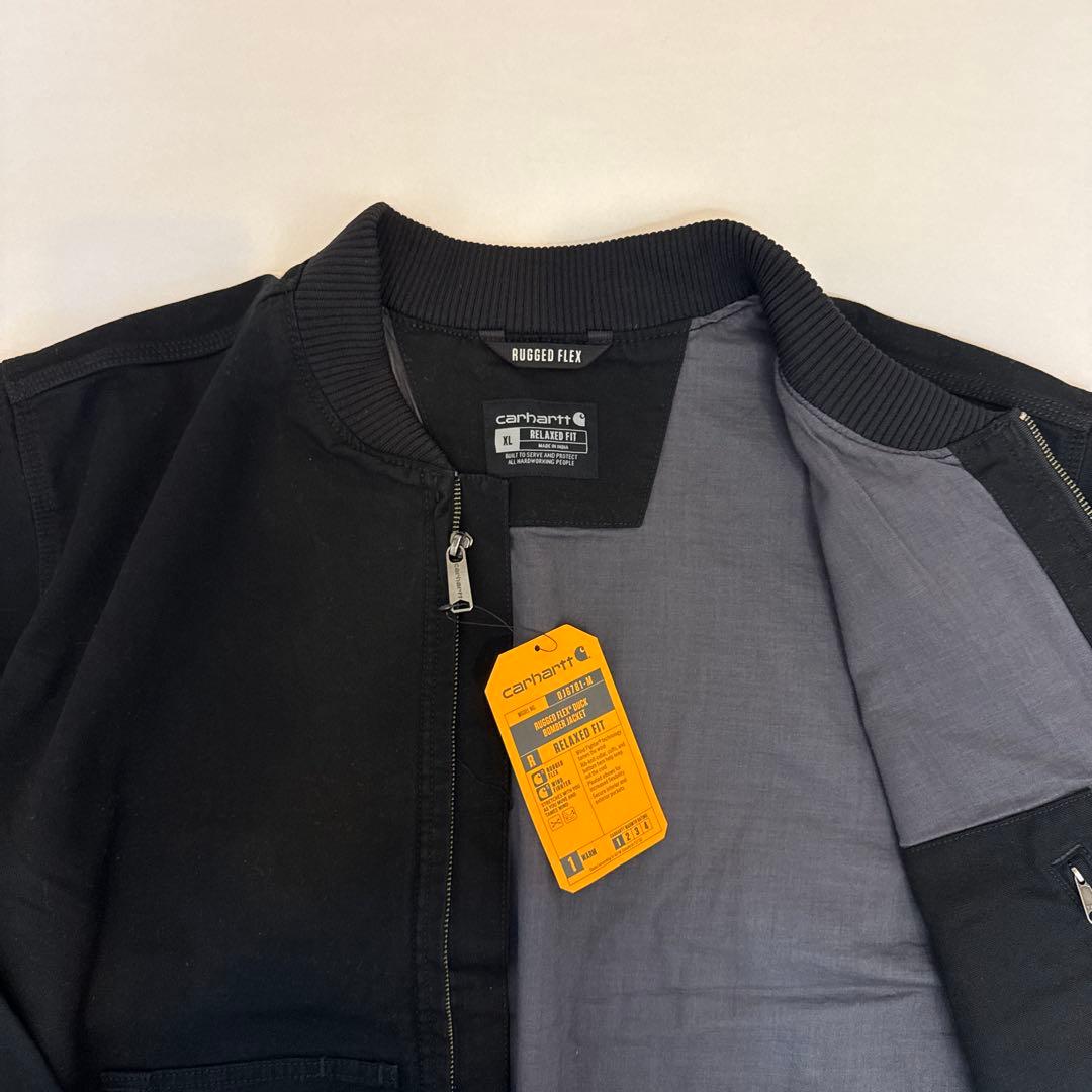 新品 Carhartt Rugged Fitボンバージャケット ブラックXL